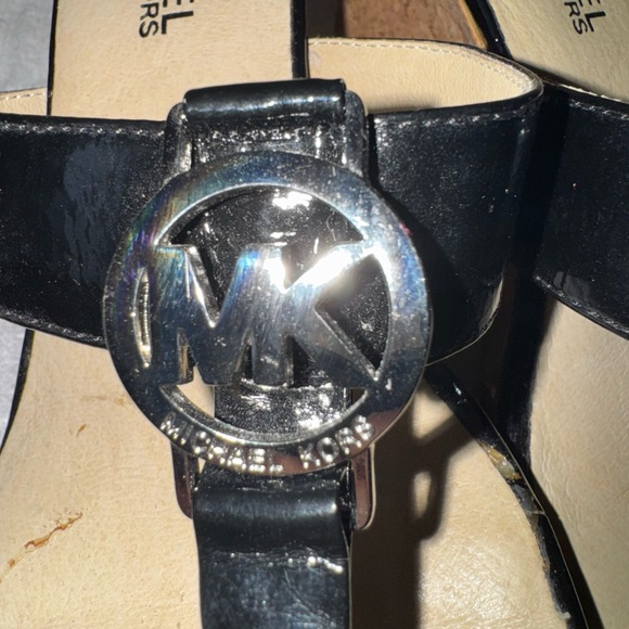 Michael Kors Black Wedge Sandals - Picture 6 of 8